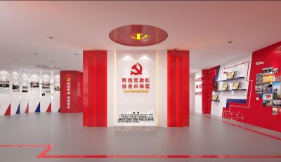 现代党建展厅3D模型下载